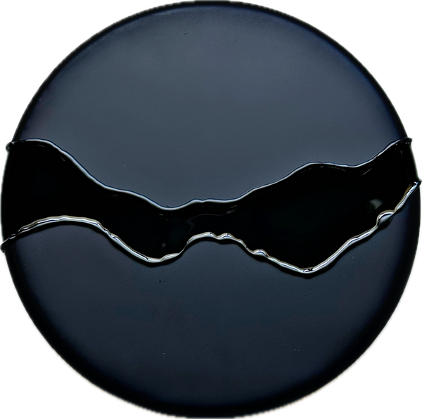 "MIDNIGHT HORIZON" - Circular Wall Art