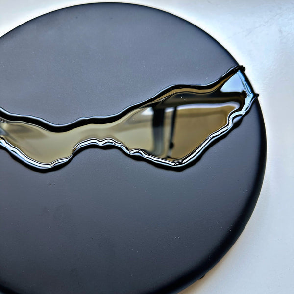 "MIDNIGHT HORIZON" - Circular Wall Art