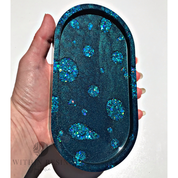 Solid Resin Oval Trinket Trays